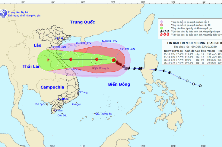 Vùng biển Bắc Biển Đông mưa to, biển động dữ dội do bão số 8 Vùng biển Bắc Biển Đông mưa to, biển động dữ dội do bão số 8