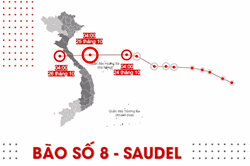 Tin bão mới nhất: Vị trí, cường độ, vùng ảnh hưởng của bão số 8 Saudel