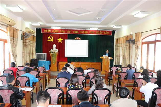 Toàn cảnh buổi tập huấn. Ảnh: Ngọc Liêm.