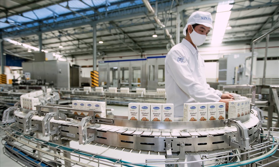 Nhân viên của Vinamilk làm việc trong môi trường hiện đại, được tiếp cận các công nghệ mới và các hệ thống quản lý tiên tiến giúp nâng cao hiệu quả lao động.