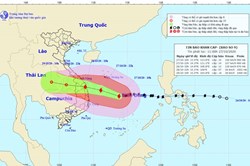 Cập nhật tin bão số 9: Bão số 9 Molave vẫn giật cấp 17, hướng Đà Nẵng - Phú Yên