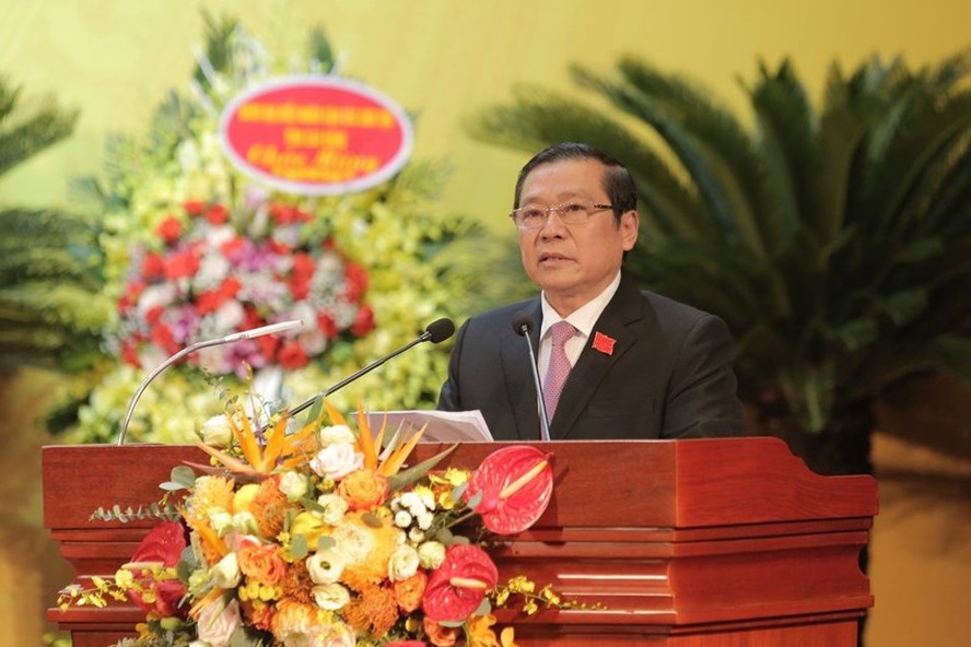 Ông Lại Xuân Môn tái đắc cử Bí thư Tỉnh uỷ Cao Bằng. Ảnh: Nguyễn Hùng