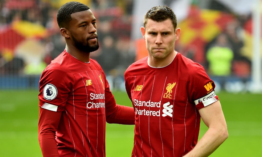 Klopp có thể cân nhắc Wijnaldum và Milner. Ảnh: Getty.
