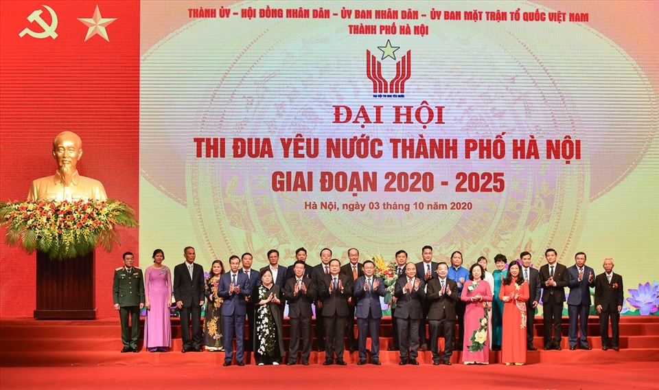 Đại hội thi đua yêu nước TP Hà Nội giai đoạn 2020-2025. Ảnh: Phạm Đông