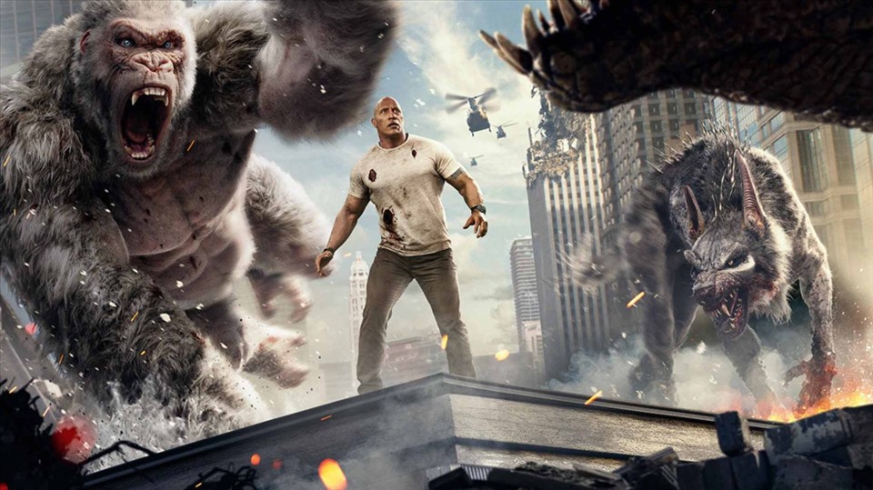 “Rampage” được đánh giá cao bởi hiệu ứng kỹ xảo xuất sắc. Ảnh nguồn: Mnet.