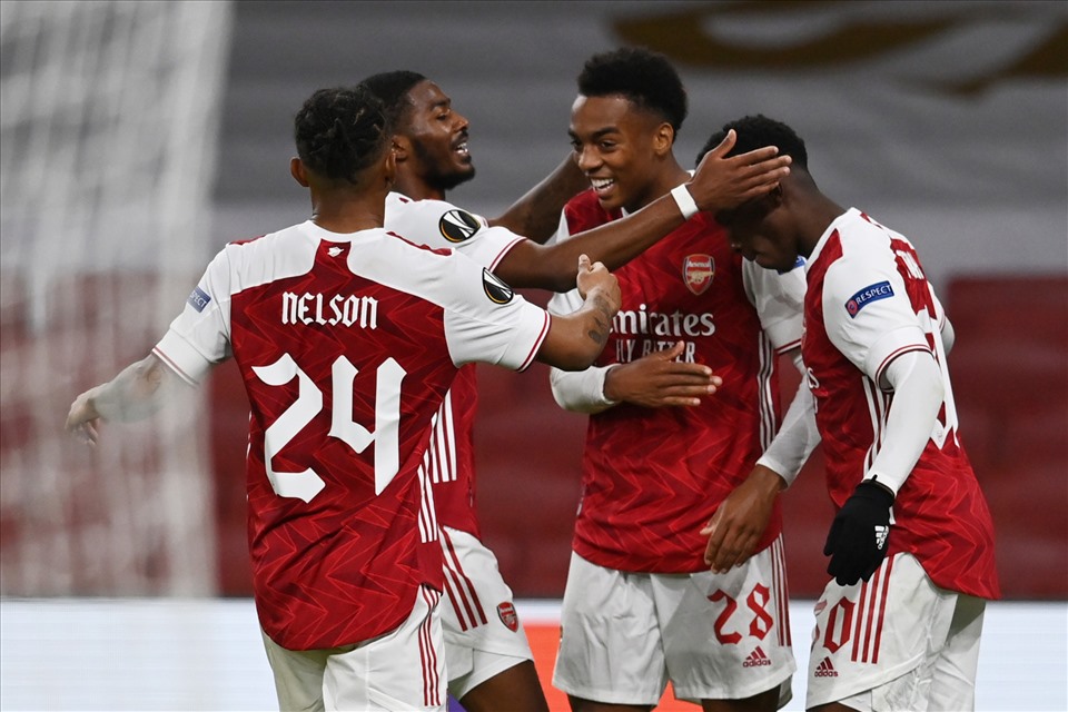 Arsenal vừa thắng tưng bừng ở Europa League. Ảnh: Getty.