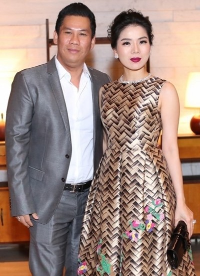 Lệ Quyên và ông xã thưở mặn nồng. Ảnh: NVCC.
