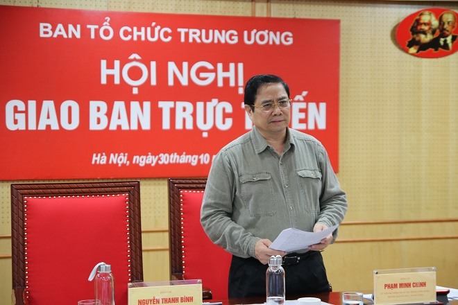 Ông Phạm Minh Chính - Uỷ viên Bộ Chính trị, Bí thư Trung ương Đảng, Trưởng Ban Tổ chức Trung ương. Ảnh Ngô Khiêm