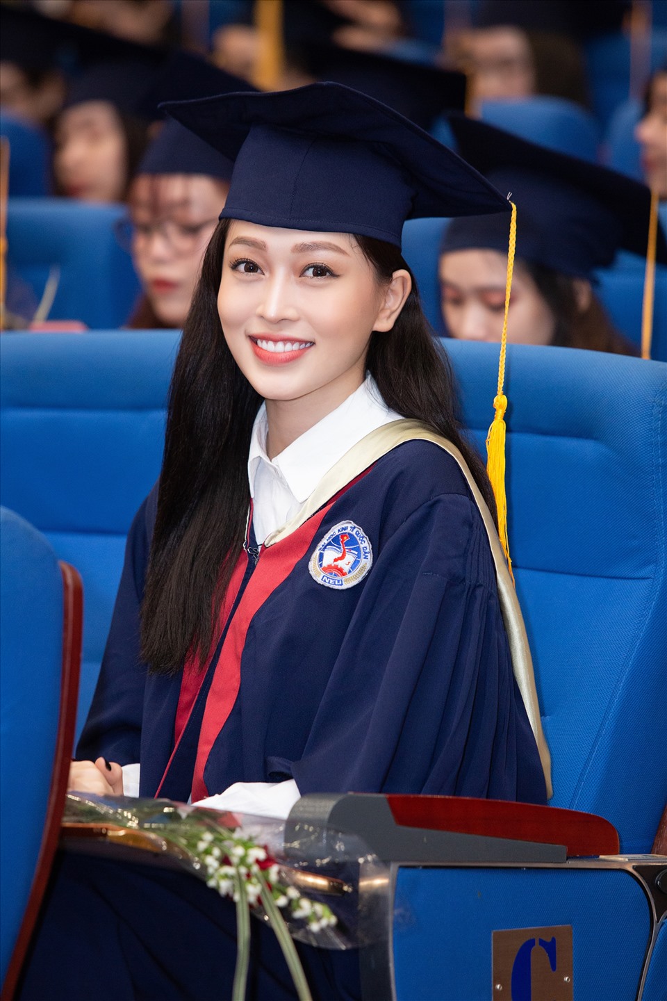 Á hậu Phương Nga mong muốn theo đuổi công việc MC/BTV trong tương lai. Ảnh: SV.