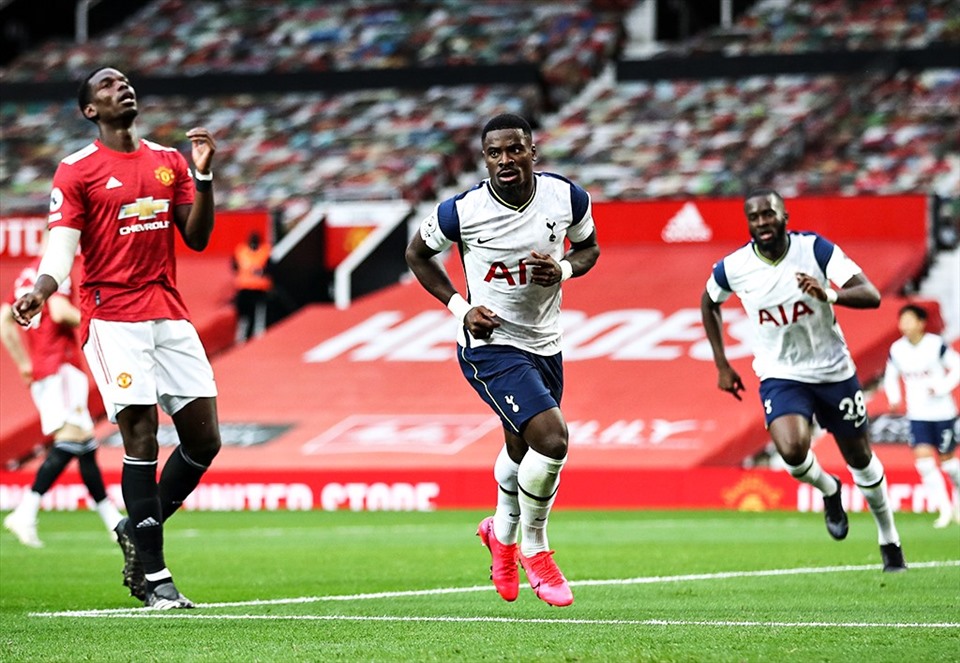 Son, Aurier, Kane và Ndombele ghi 5 bàn cho Spurs sau 51 phút. Ảnh: Bleacher.