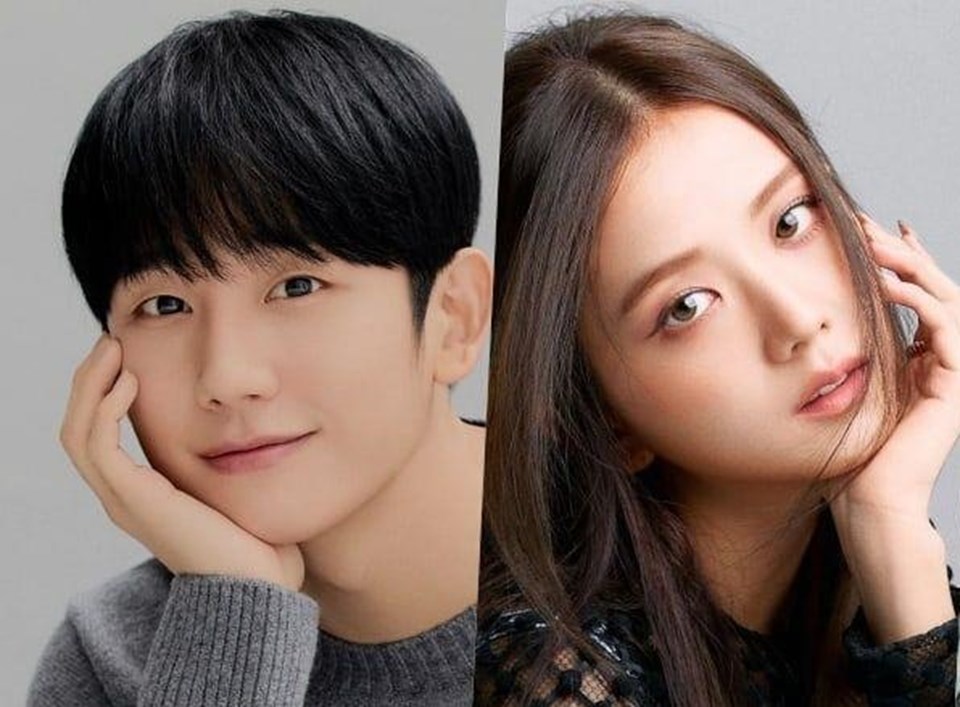 Jung Hae In và Jisoo (BlackPink). Ảnh chụp màn hình. Jung Hae In và Jisoo (BlackPink). Ảnh chụp màn hình.
