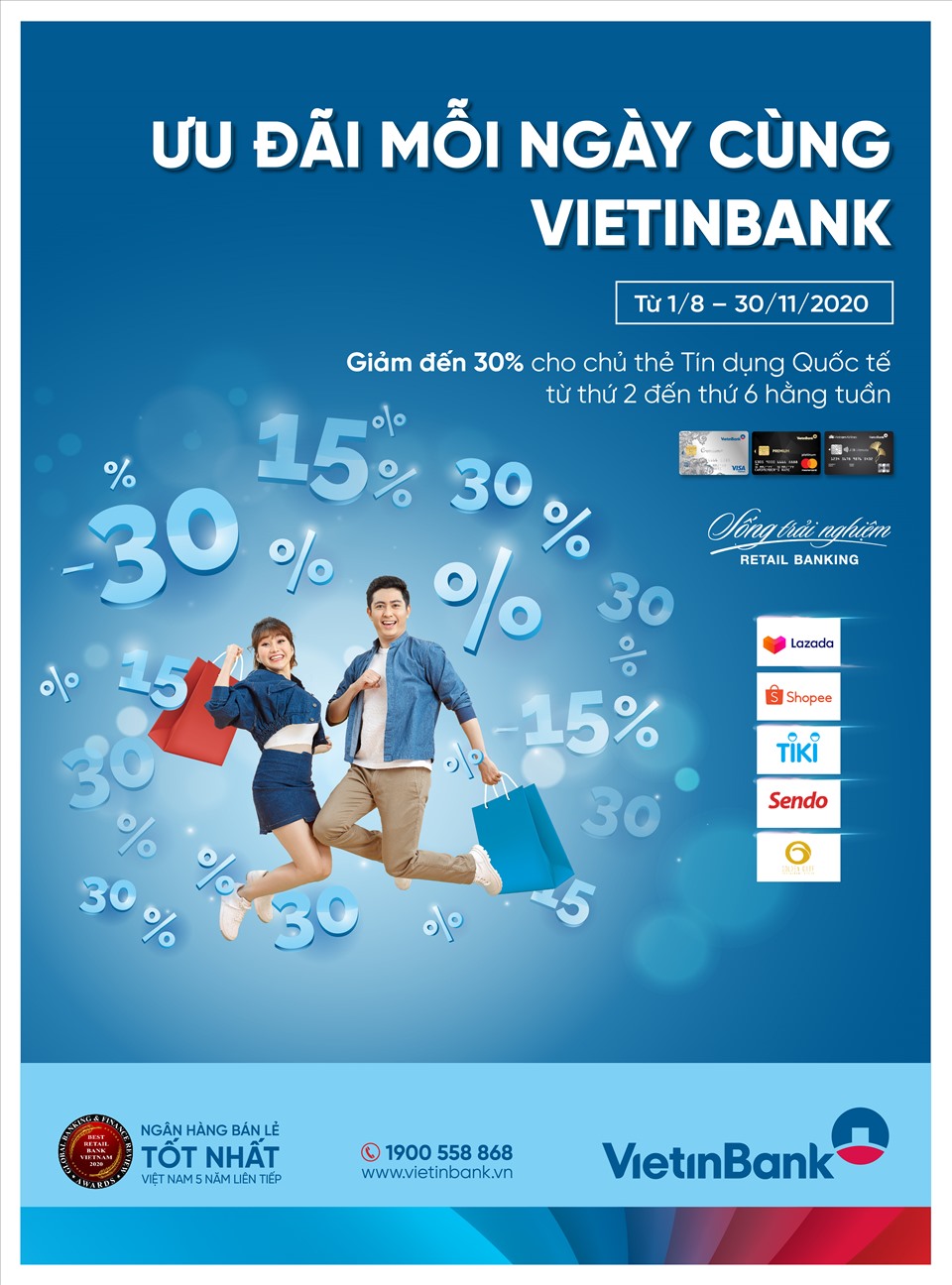 Poster - Ưu đãi mỗi ngày cùng thẻ Tín dụng Quốc tế VietinBank
