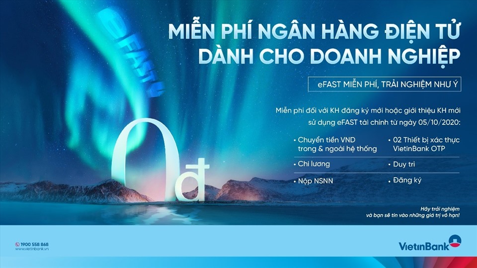 VietinBank miễn phí ngân hàng điện tử dành cho doanh nghiệp