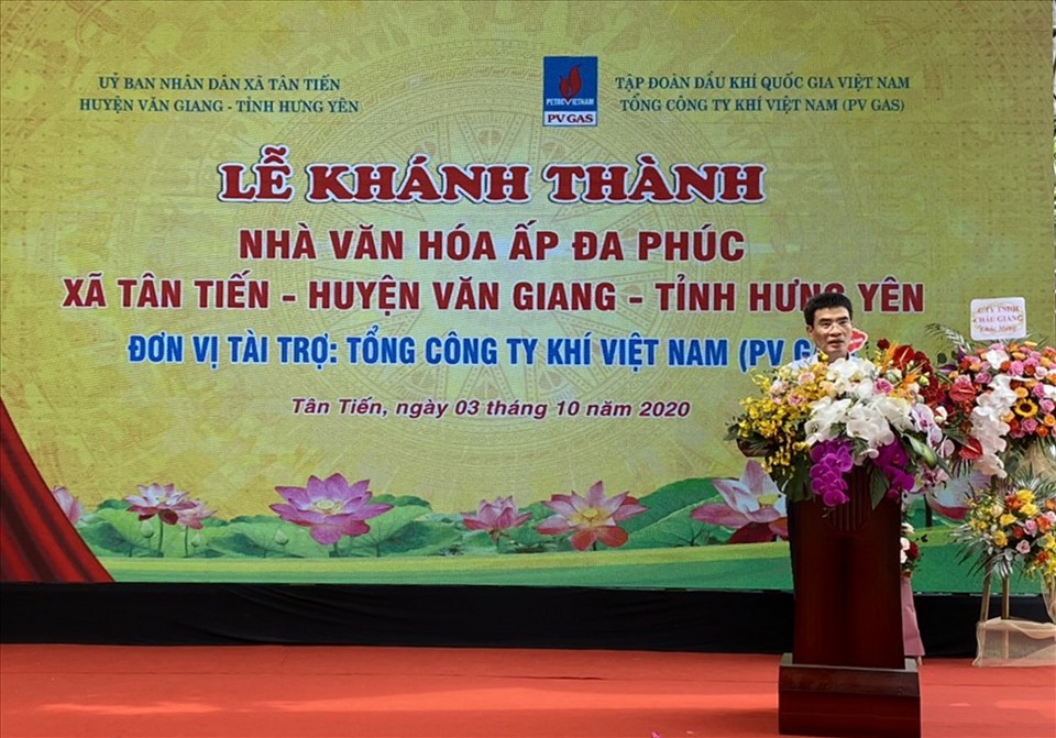 Phát biểu của đồng chí Dương Mạnh Sơn – TGĐ PV GAS tại buổi lễ.