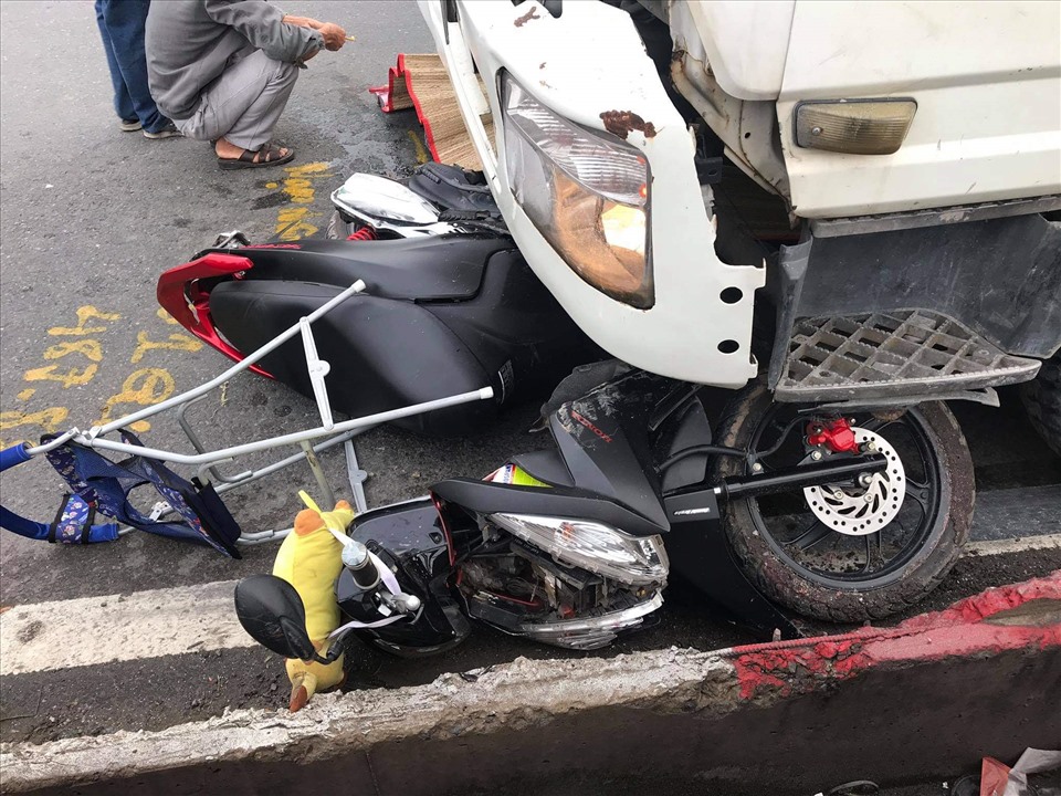 Hiện trường vụ tai nạn. Ảnh: Dương Bình