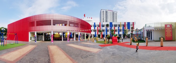Quang cảnh trường mầm non Yên Sở. Ảnh: Nguyễn Văn