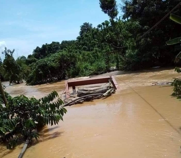 Mưa lũ kéo dài đã gây thiệt hại nặng nề cho người dân huyện Krông Nô. Ảnh T.X
