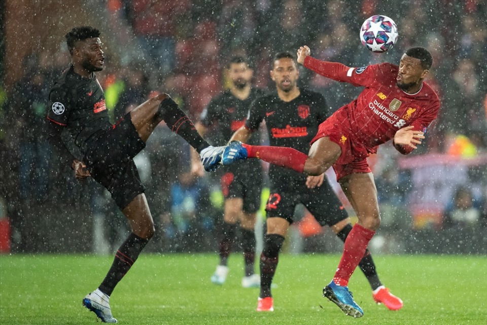 Partey từng “làm quen” với Premier League khi thi đấu ấn tượng trước Liverpool tại Champions League. Ảnh: Getty Images