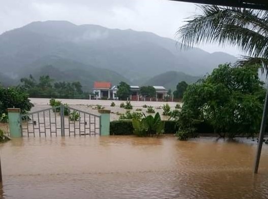 Tại Đại Lộc nước ngập cao hơn 1m.