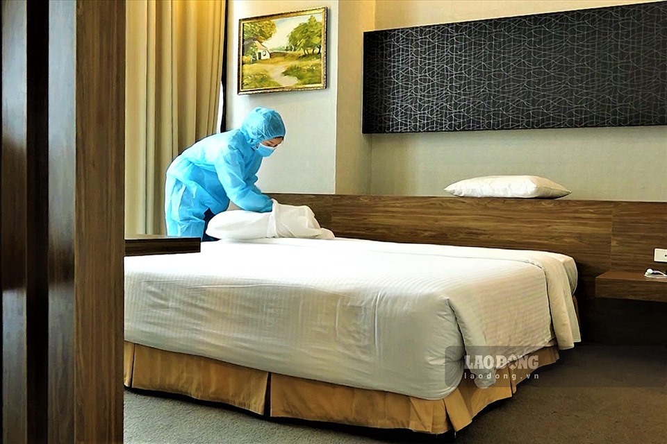 Khách sạn làm cơ sở cách ly tại Hà Nội. Ảnh: Tạ Quang
