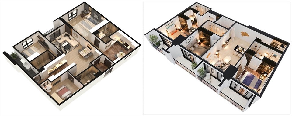 Căn hộ Dual Key được xem là loại hình căn hộ khá đặc biệt, thích hợp với những gia đình có nhiều thế hệ cùng chung sống. Đồ họa: Kim Nhung