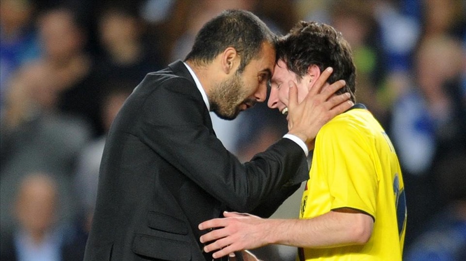 Guardiola vẫn có thể tái ngộ Lionel Messi trong tương lai, nhưng là ở nơi nào đó không phải Barcelona. Ảnh: El Periodico