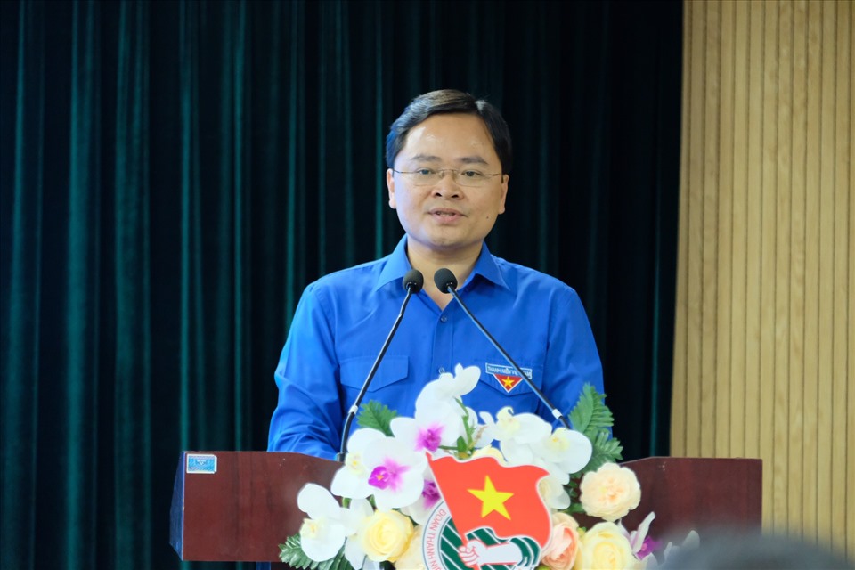 Tân Bí thư thứ nhất Trung ương Đoàn Nguyễn Anh Tuấn. Ảnh Ngọc Nam