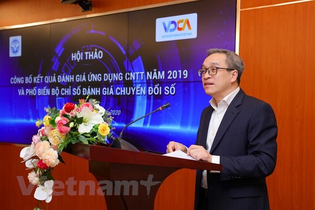 Thứ trưởng Bộ Thông tin và Truyền thông Phan Tâm phát biểu tại Hội thảo.