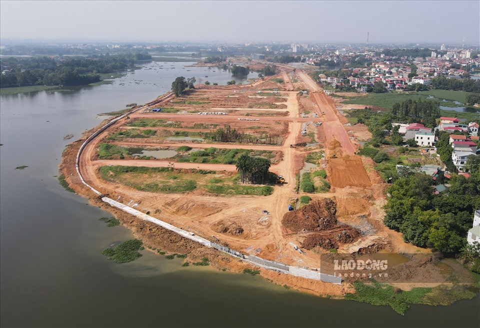 Dự án Bắc Đầm Vạc nhìn từ trên cao. Ảnh: Phan Anh