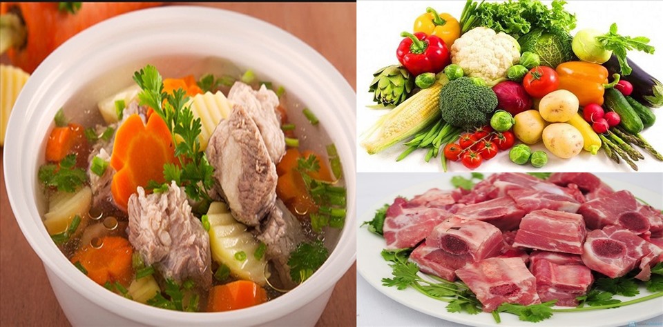 Canh hầm dẫn đầu trong thực đơn những món ăn giải cảm. Đồ họa: Hồng Nhật