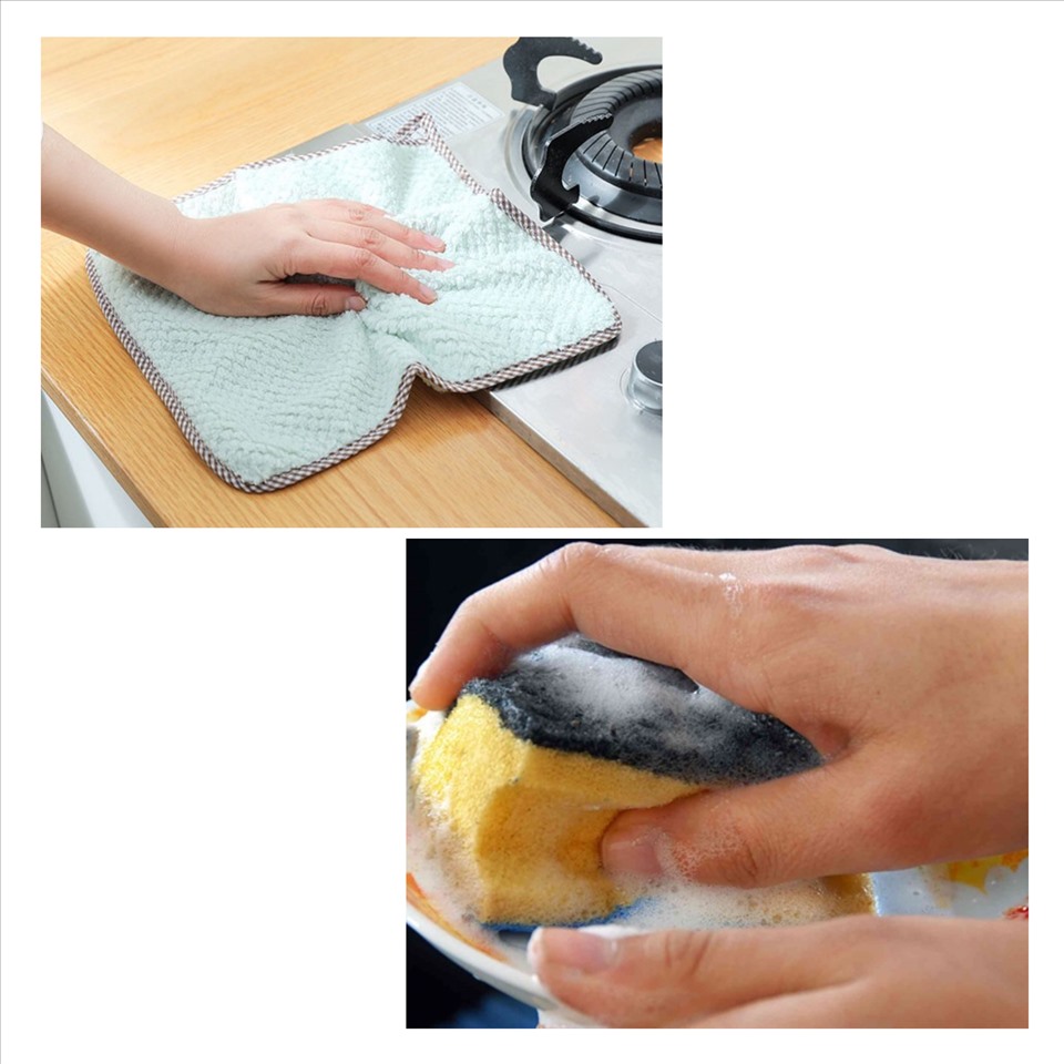 Cách vệ sinh đơn giản là rửa lại chúng với nước nóng sau khi sử dụng. Những loại cọ có thể đưa vào máy rửa bát để làm sạch. Đồ họa: Đức Mạnh