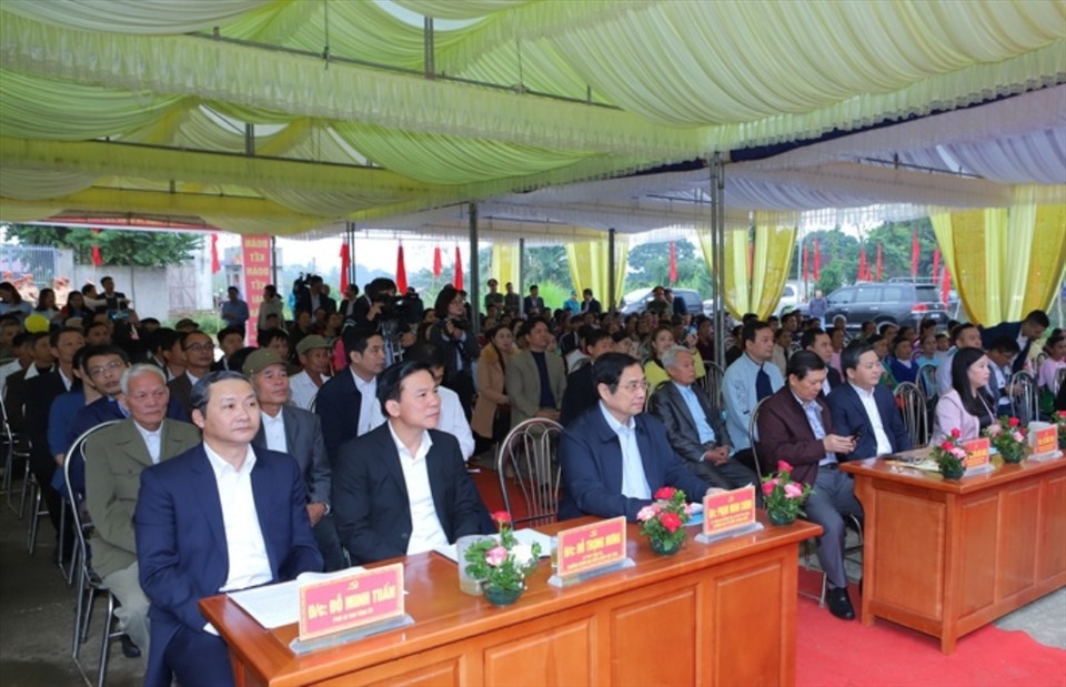 Trưởng Ban tổ chức Trung ương Phạm Minh Chính tham dự Ngày hội đoàn kết toàn dân tại tỉnh Thanh Hóa. Ảnh: M.H