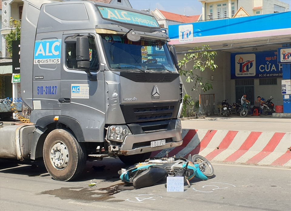 Hiện trường vụ tai nạn. Ảnh: Dương Bình