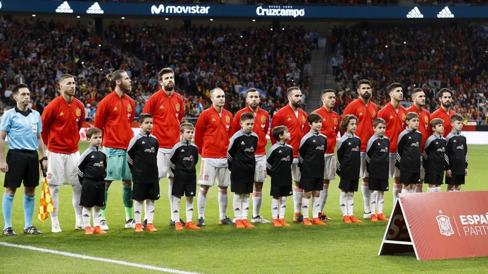 Đội hình xuất phát tại World Cup 2018. Ảnh: AFP