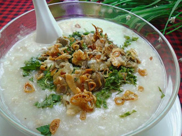 Cháo trai. Ảnh: Mẹo vặt