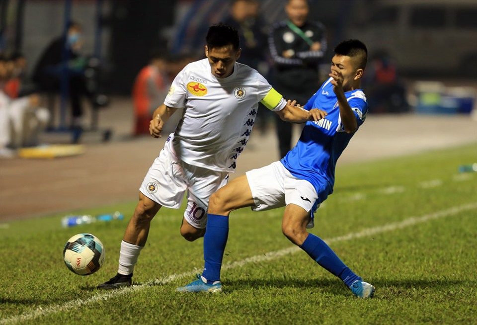 Than Quảng Ninh từng thắng Hà Nội 3-1 ở giai đoạn 1. Họ đủ sức để tiếp tục vượt qua đối thủ. Ảnh: VPF.