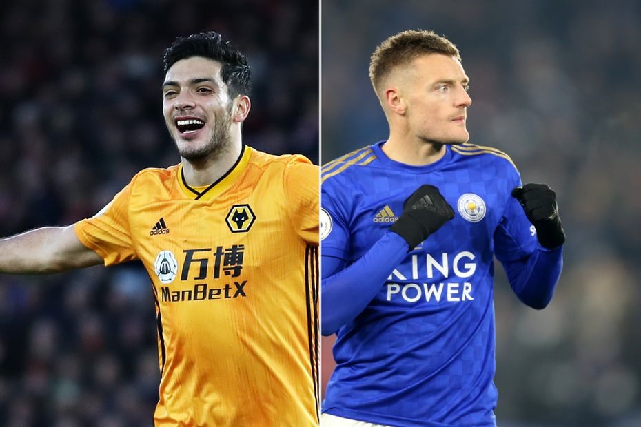 Jimenez (trái) và Vardy là 2 mũi nhọn của mỗi đội. Ảnh: Premier League.