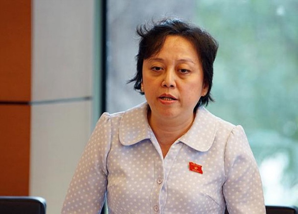 Đại biểu Nguyễn Khánh Phong Lan, đoàn TP.HCM. Ảnh Minh Long