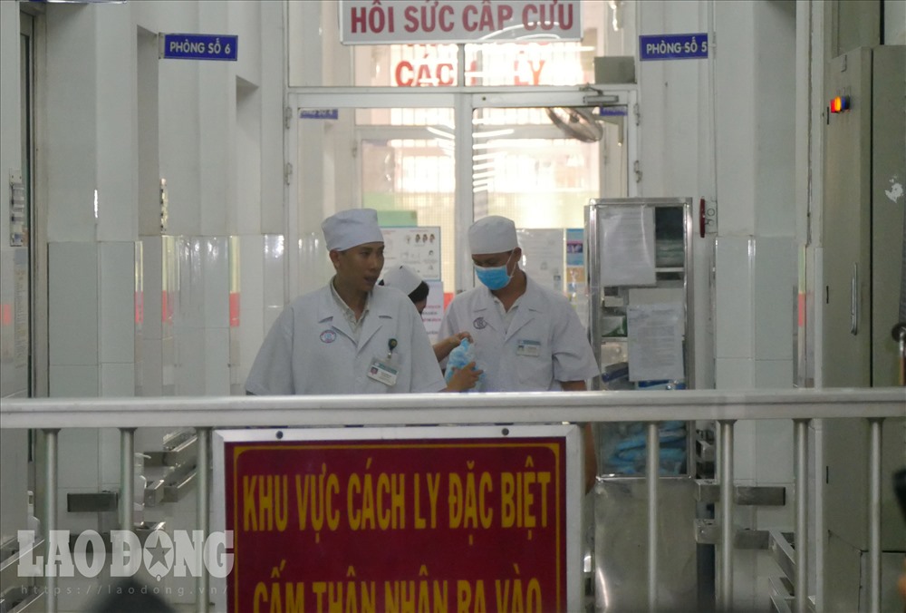 Khu vực cách ly của bệnh viện Chợ Rẫy (TPHCM). Ảnh: Hà Phương.