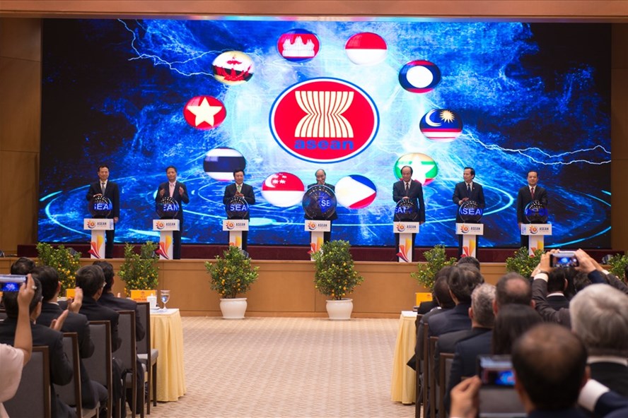 Hình ảnh tại lễ khởi động năm Chủ tịch ASEAN 2020. Ảnh: Sơn Tùng.