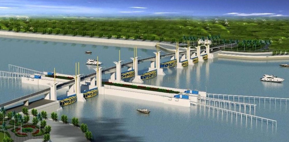 Công trinhg thủy lợi “khủng” nhất chính là dự án cống Cái Lớn - Cái Bé được xây dựng tại Châu Thành, Kiên Giang. Theo thiết kế, cống sông Cái Lớn có chiều rộng thông nước 455 m, gồm 11 khoang và âu thuyền rộng 15 m. Cống sông Cái Bé có chiều rộng thông nước 85 m, gồm hai khoang và âu thuyền rộng 15 m. Cửa van cống, âu thuyền bằng thép, vận hành bằng xi lanh thủy lực. Trên cống có cầu giao thông; đê nối hai cống với quốc lộ 61 dài hơn 5,7 km, mặt đê 9 m, phần xe chạy 7 m. Công trình được đầu tư 3.300 tỉ đồng, từ nguồn vốn trái phiếu Chính phủ do Bộ Nông nghiệp và Phát triển Nông thôn quản lý, dự kiến hoàn thành cuối năm 2021. Nhiệm vụ của dự án là kiểm soát, điều tiết nguồn nước (mặn, lợ, ngọt) cho 384.000 ha ở Kiên Giang, Hậu Giang, Cà Mau và Bạc Liêu.