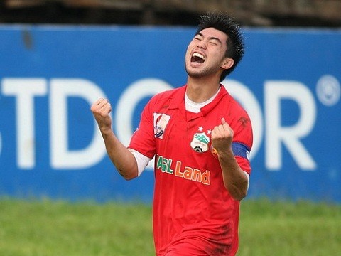 Lee Nguyễn khi còn khoác áo Hoàng Anh Gia Lai. Ảnh: TL
