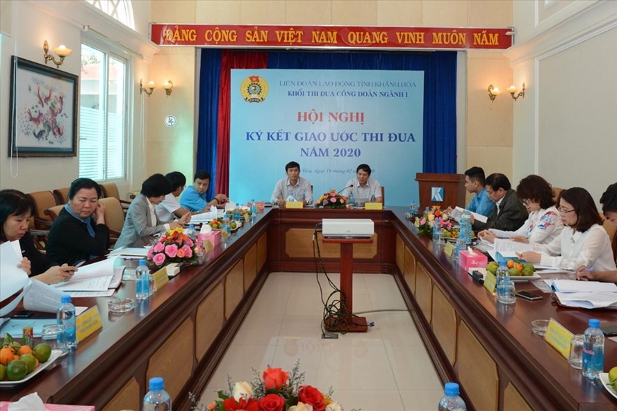 Nhiều chỉ tiêu thi đua năm 2020 được Khối Công đoàn Ngành I-LĐLĐ Khánh Hòa xem xét phù hợp với từng đơn vị. Ảnh: M.C