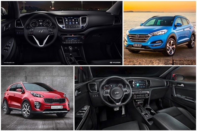 Nội thất Kia Sprotage 2016 trẻ trung cuốn hút hơn so với Hyundai Tucson 2016. Ảnh ST.
