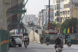 Cận cảnh tuyến đường vành đai 2 trị giá 9.400 tỉ sau gần 2 năm thi công