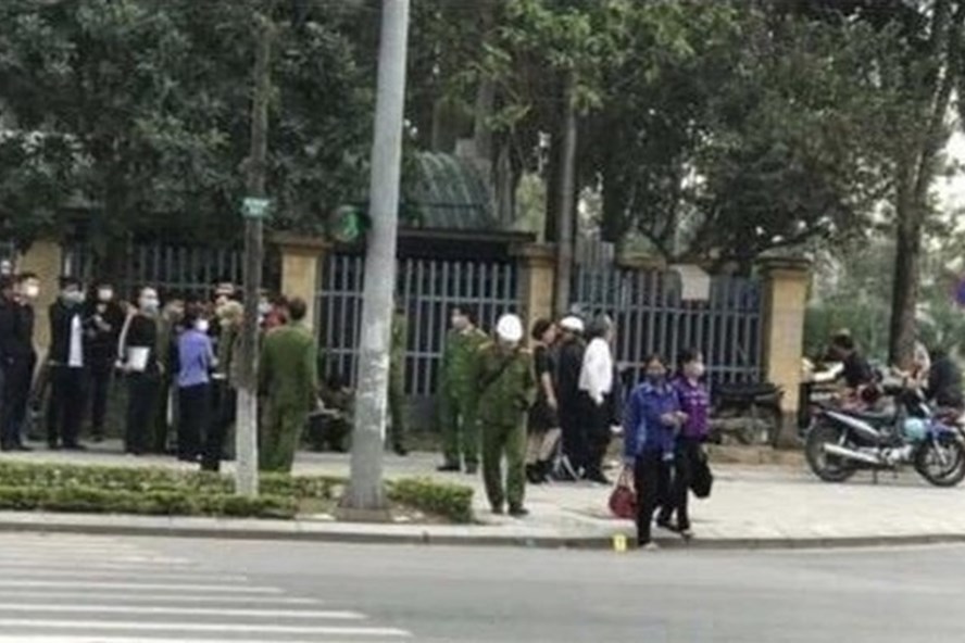 Khu vực nơi người đàn ông Hàn Quốc tử vong. Ảnh: CTV.