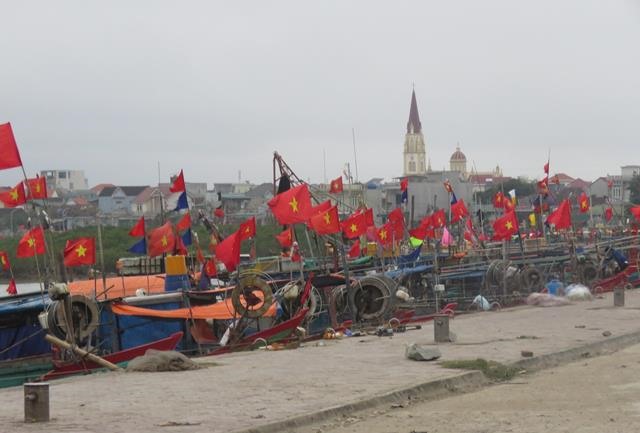 Đội tàu của đoàn viên nghiệp đoàn nghề cá Hà Tĩnh