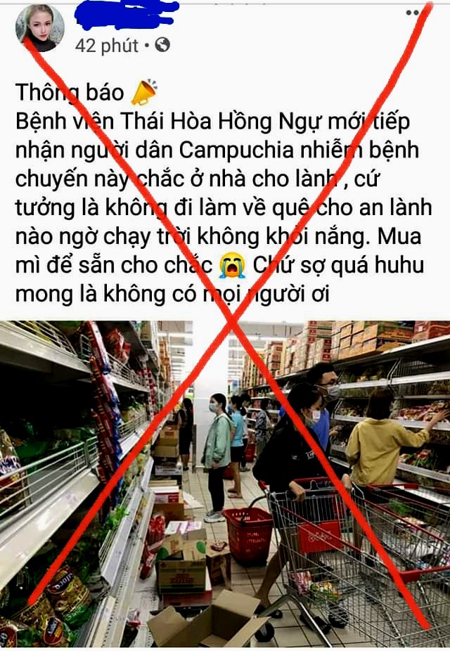 Nội dung trên mạng xã hội của Thi. Ảnh: LT