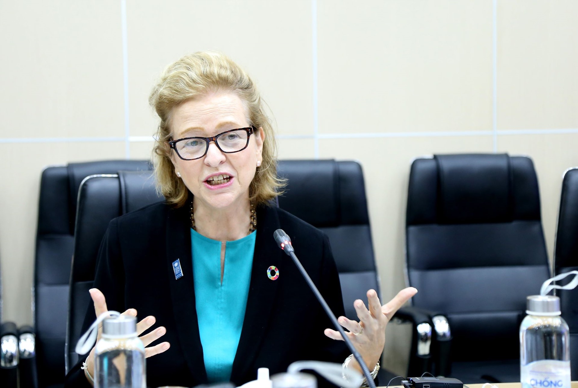 Bà Caitlin Wiesen – Trưởng đại diện thường trú Chương trình Phát triển Liên Hợp Quốc. Ảnh: Ngọc Hà