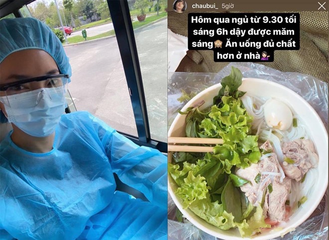 Hot girl tiết lộ cô bị tăng cân trong 14 ngày ở khu cách ly. Ảnh: IG.